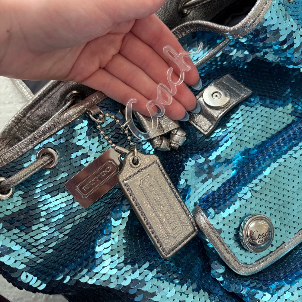 Coach Poppy Sequin Backpack - Picture 9 of 9